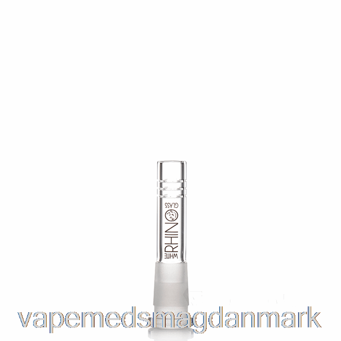 Vape Med Smag Hvidt Næsehorn 19/14 Glas Downstem 3 Inch